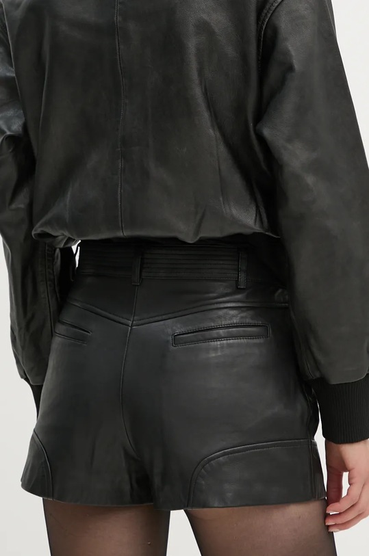 Abbigliamento The Kooples shorts in pelle FSHO29010K nero