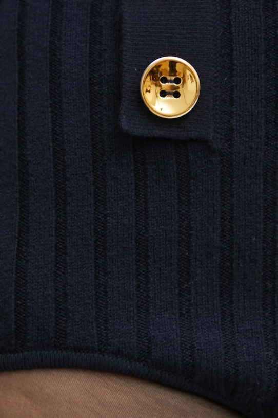 Luisa Spagnoli pantaloni scurți din lână bleumarin 58546