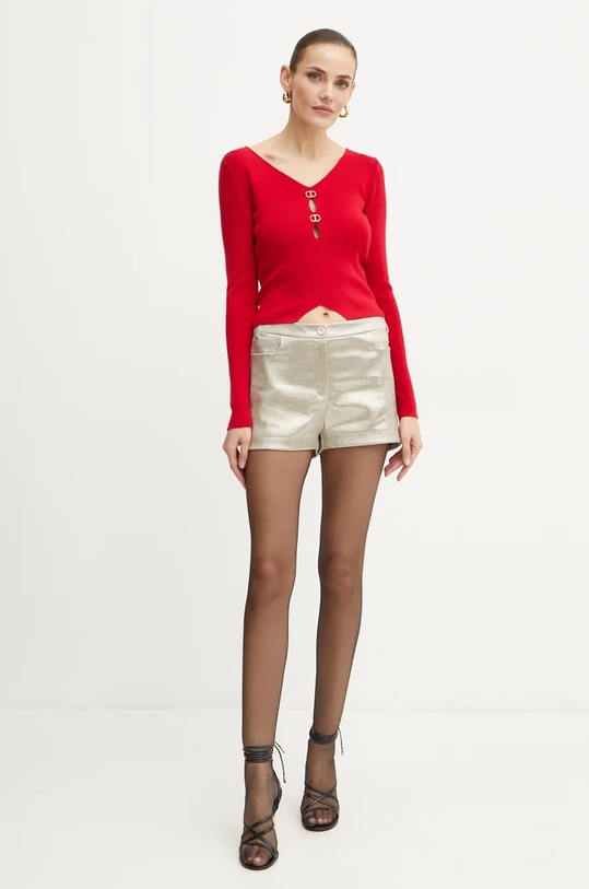 Šortky Patrizia Pepe 2P1645.A502 zlatá AW24