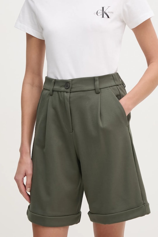 United Colors of Benetton rövidnadrág sima zöld 4T9AD901R