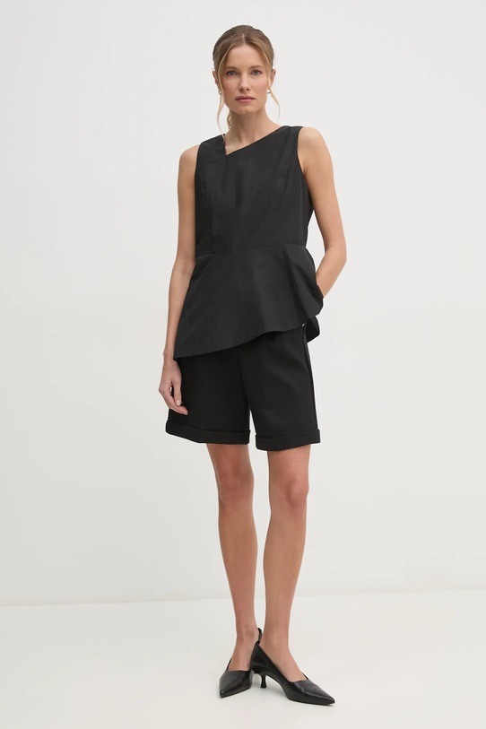 United Colors of Benetton pantaloni scurti 4T9AD901R negru AW24