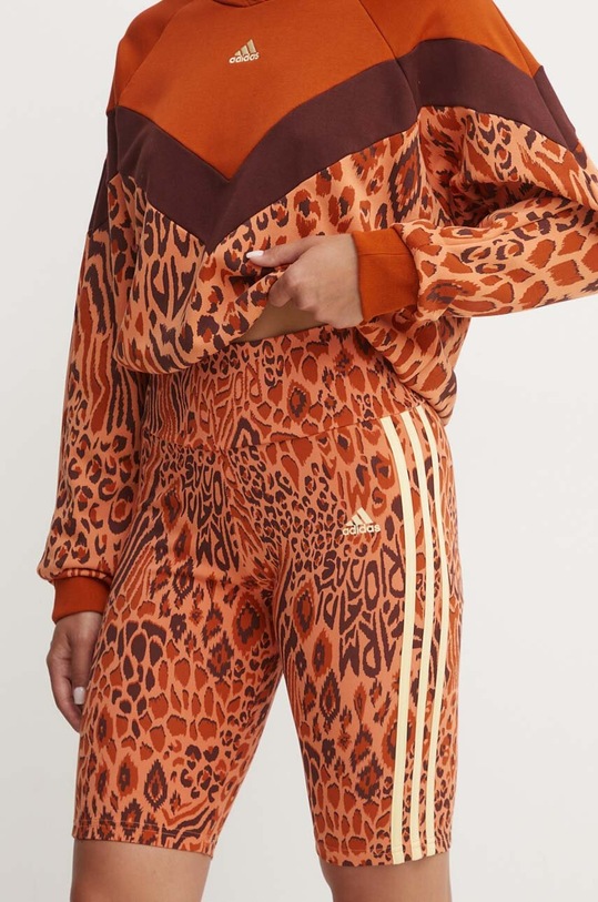 adidas pantaloncini applique arancione IV9737