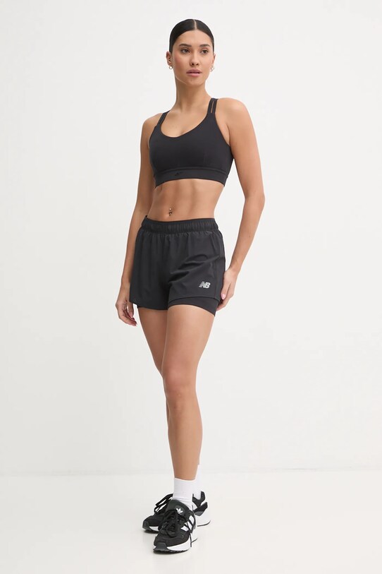New Balance pantaloni scurți de alergare WS41287BK negru AW24