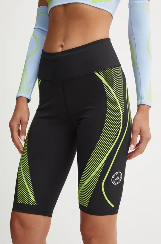 adidas by Stella McCartney szorty treningowe TruePace z elastanem czarny IZ0175