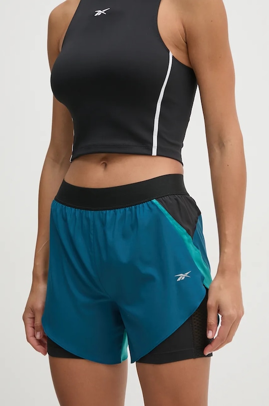 Reebok pantaloni scurți de alergare panza turcoaz 100205434