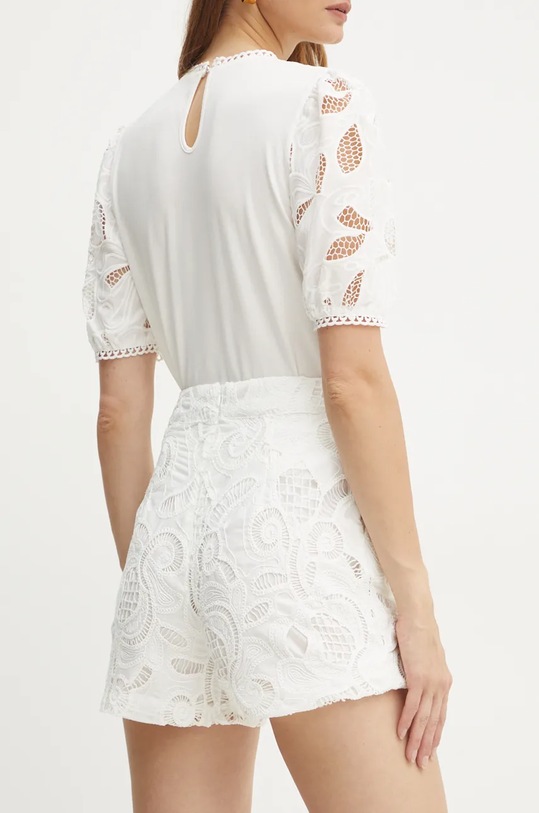 Odzież Morgan szorty SHACE SHACE biały