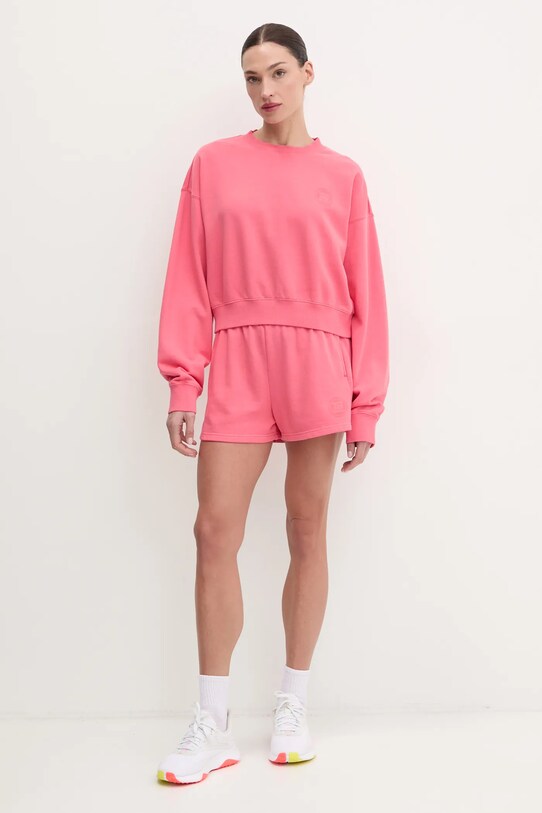 Хлопковые шорты P.E Nation Reverie 244S279 розовый AW24