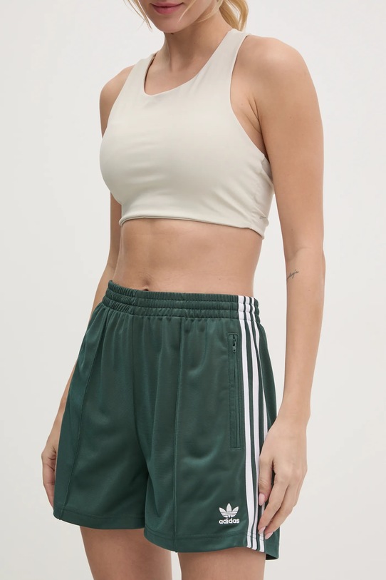 adidas Originals pantaloni scurti Firebird tricotaj verde IY7210