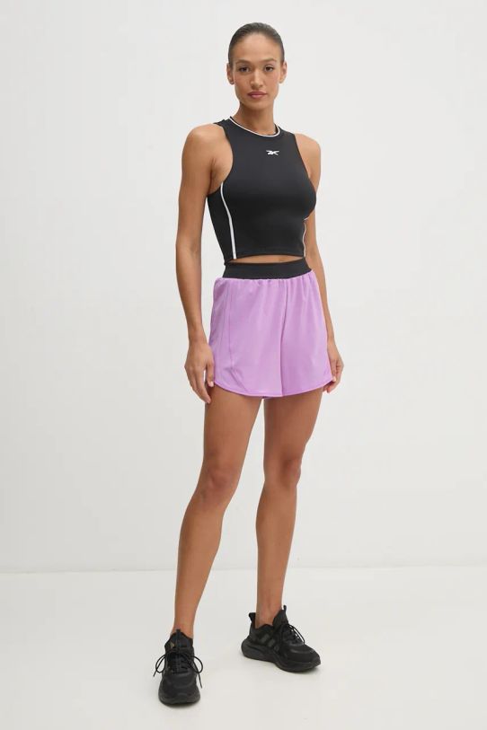 Reebok pantaloni scurti LUX Collection 100205670 violet AW24