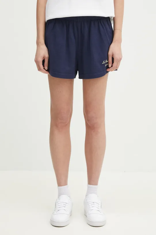 Sporty & Rich cotton shorts Faubourg Disco cotton navy SH037517619BL32