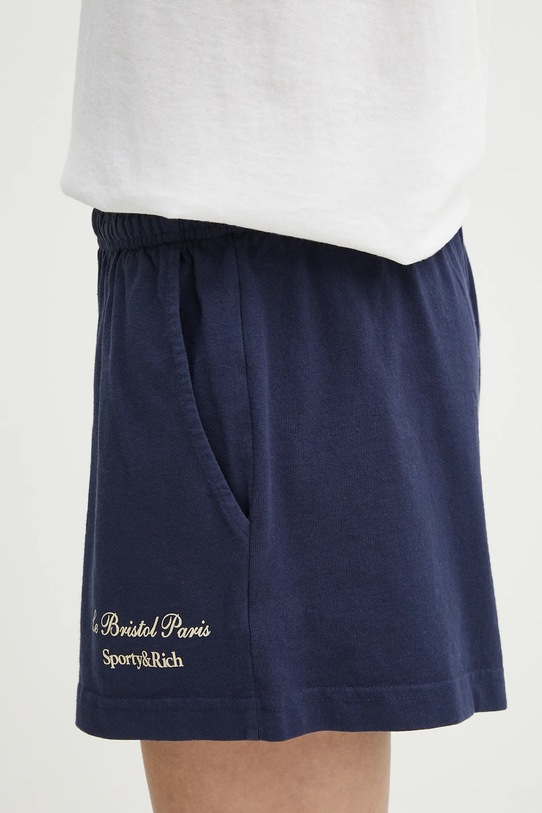 Sporty & Rich cotton shorts Faubourg Disco navy SH037517619BL32