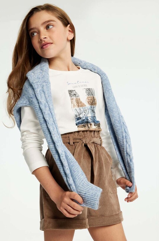 Дитячі шорти Mayoral 7214.8D.Junior.9BYH бежевий