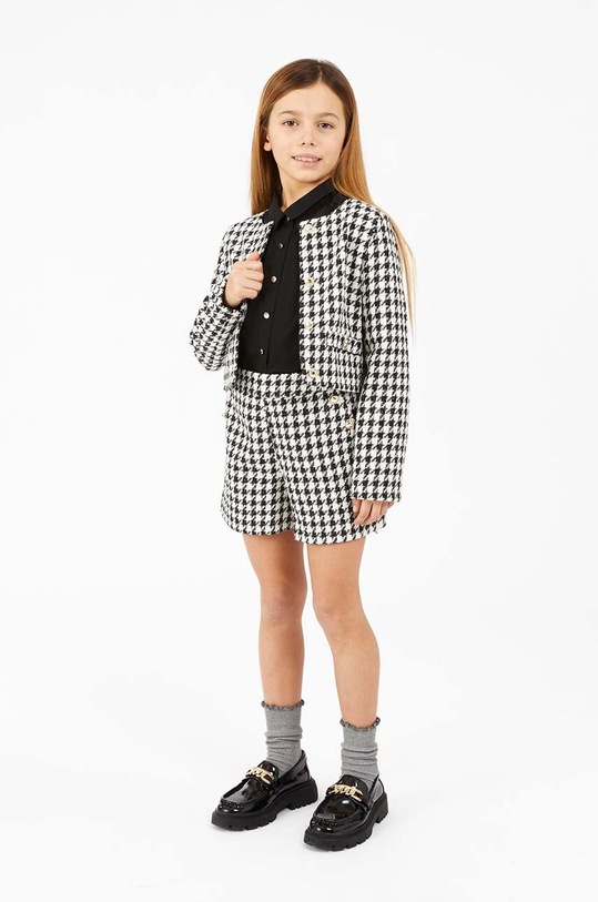 Παιδικό μάλλινο σορτς Guess εμπριμέ μαύρο J4BD13.WGMT0.9BYH