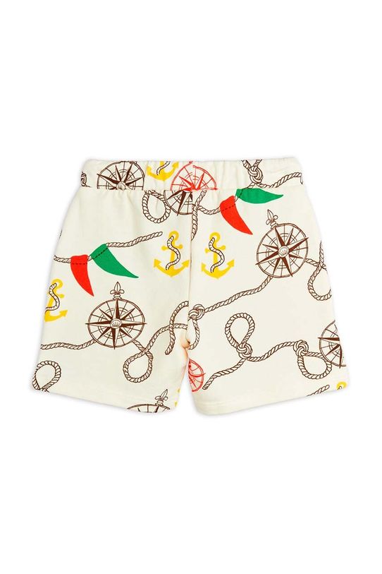 Băieți Mini Rodini pantaloni scurți din bumbac pentru copii Nautical 2463011000 bej