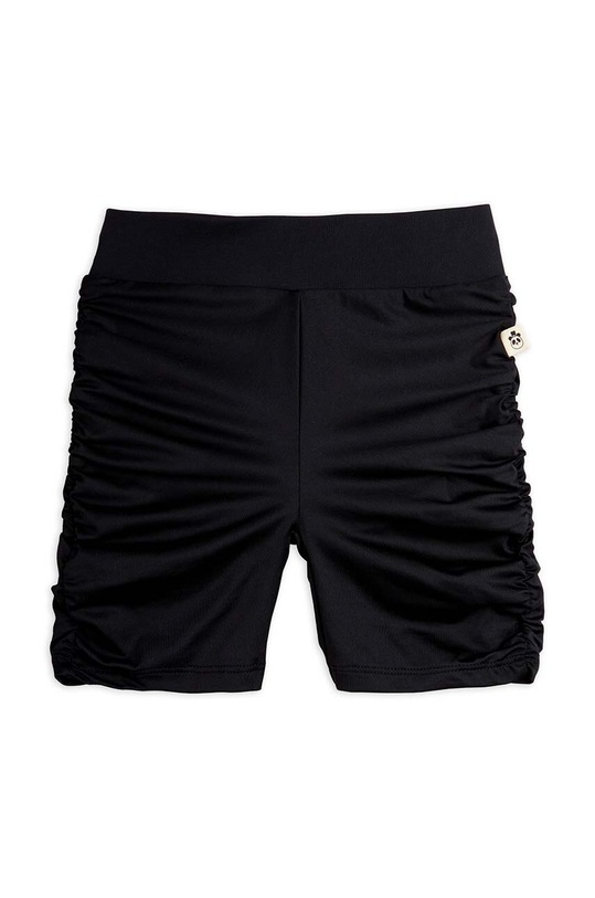 Mini Rodini szorty bawełniane dziecięce Draped 2463011299 czarny AW24