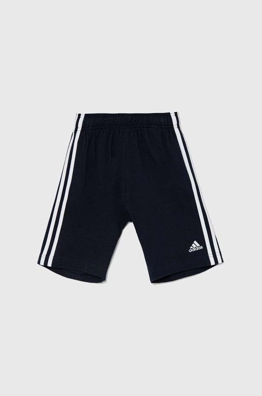 adidas szorty bawełniane dziecięce U 3SN SHO HY4717 granatowy AW24
