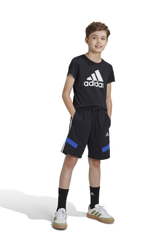Дитячі бавовняні шорти adidas B SH CB бавовна чорний JE0315