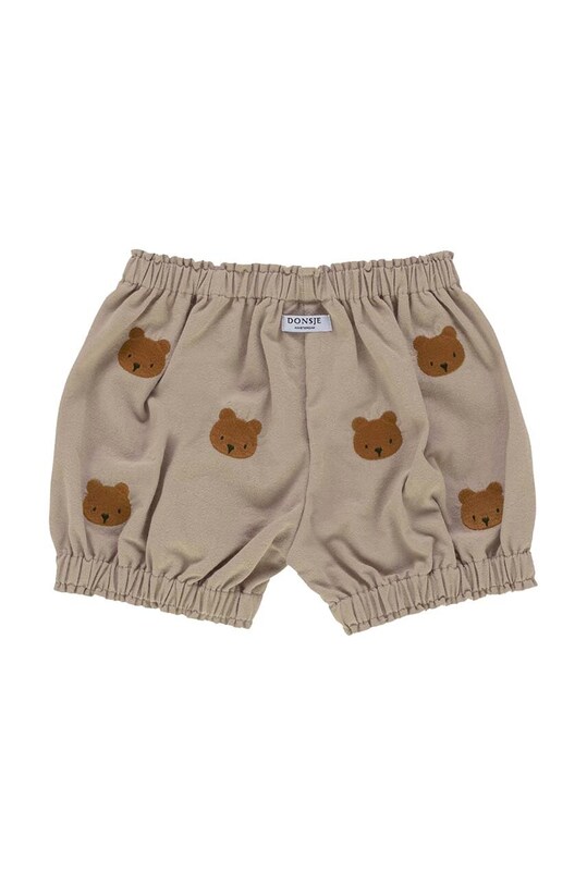 Chlapec Detské bavlnené šortky Donsje Carson Bloomers Bears 3029801. béžová