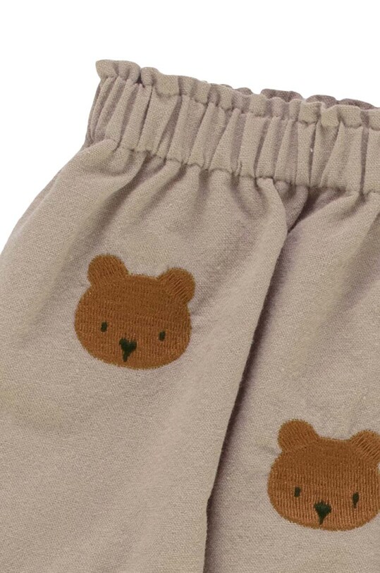 Detské bavlnené šortky Donsje Carson Bloomers Bears béžová 3029801.