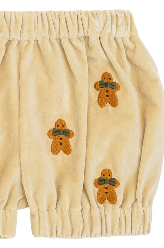 Donsje szorty bawełniane niemowlęce Azizie Bloomers Gingerbreads beżowy 4082801