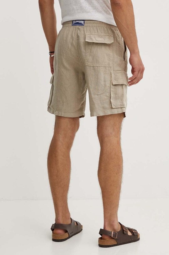 Одяг Лляні шорти Vilebrequin BAIE BAIU3U01 бежевий