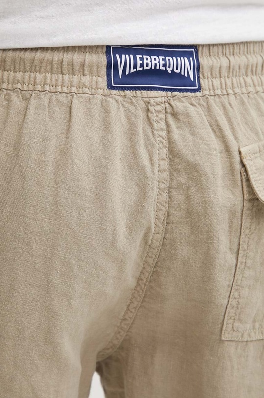 Лляні шорти Vilebrequin BAIE бежевий BAIU3U01