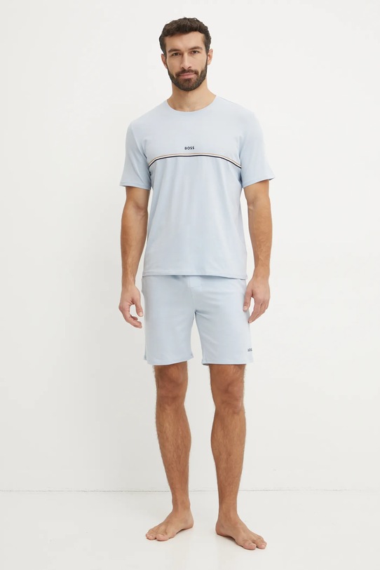 BOSS pantaloni scurți de lounge 50515394 albastru SS25