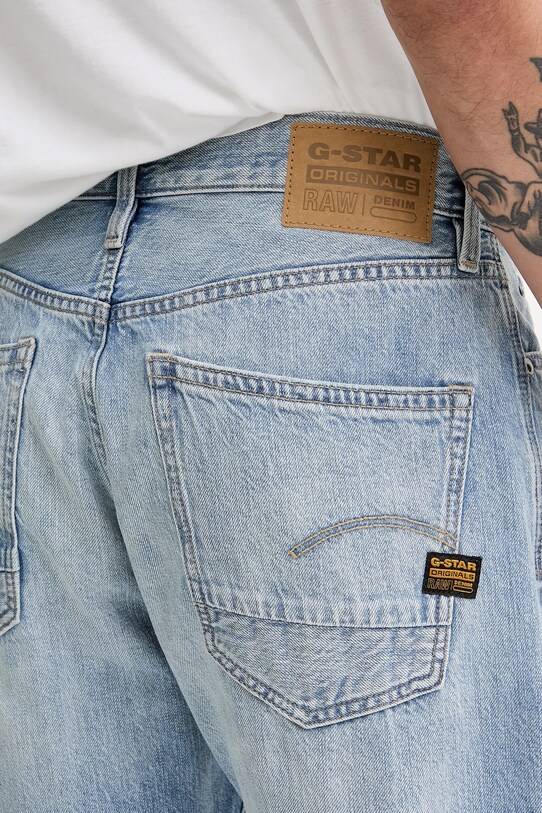 G-Star Raw pantaloni scurți jeans albastru D24411.D536