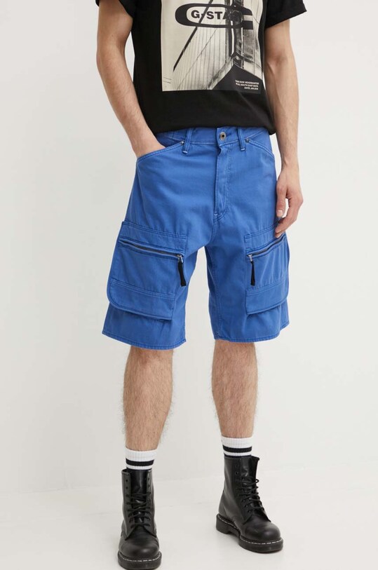 G-Star pantaloni scurți din bumbac bumbac albastru D24442.D551