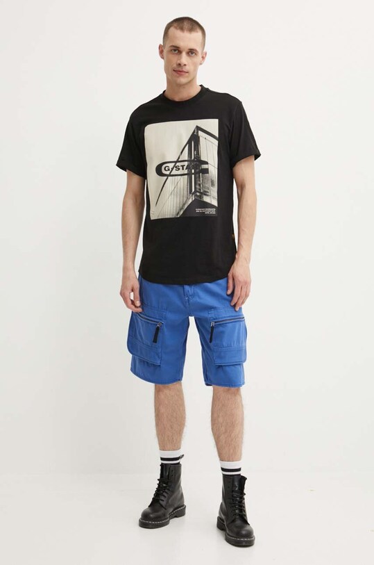 G-Star pantaloni scurți din bumbac D24442.D551 albastru AW24