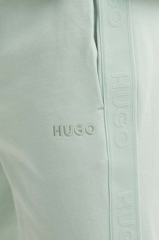 HUGO pantaloni scurți din bumbac lounge verde 50520492