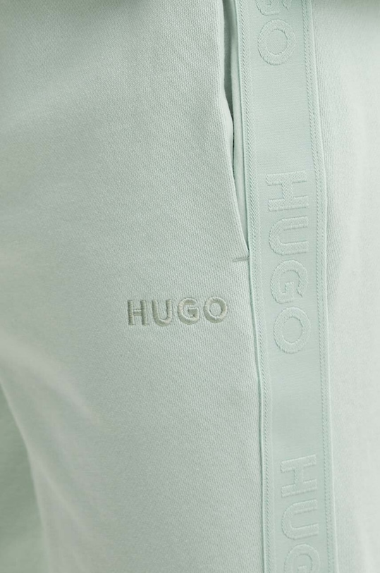 HUGO szorty bawełniane lounge zielony 50520492