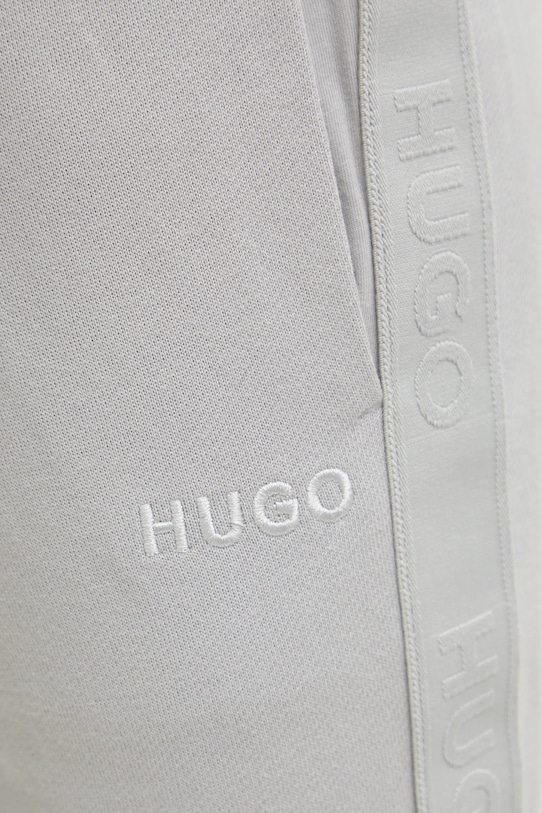 Společenské bavlněné šortky HUGO šedá 50520492