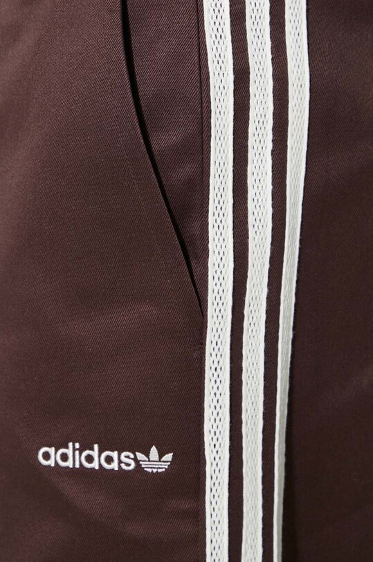 adidas Originals pantaloncini in cotone 80s 3-Stripes 11IN Bermuda JC6524 marrone
