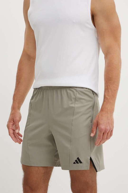 adidas Performance pantaloni scurți de antrenament Designed for Training panza bej IS3821