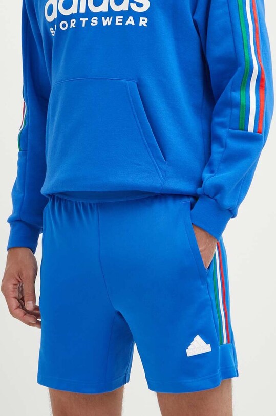 adidas pantaloni scurti Tiro tricotaj albastru IY4497