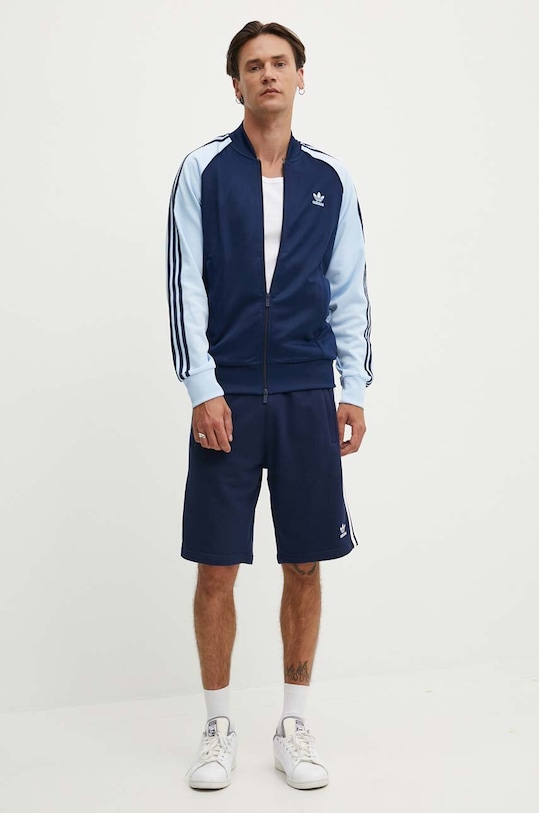 Хлопковые шорты adidas Originals 3-Stripes IM9424 тёмно-синий SS25