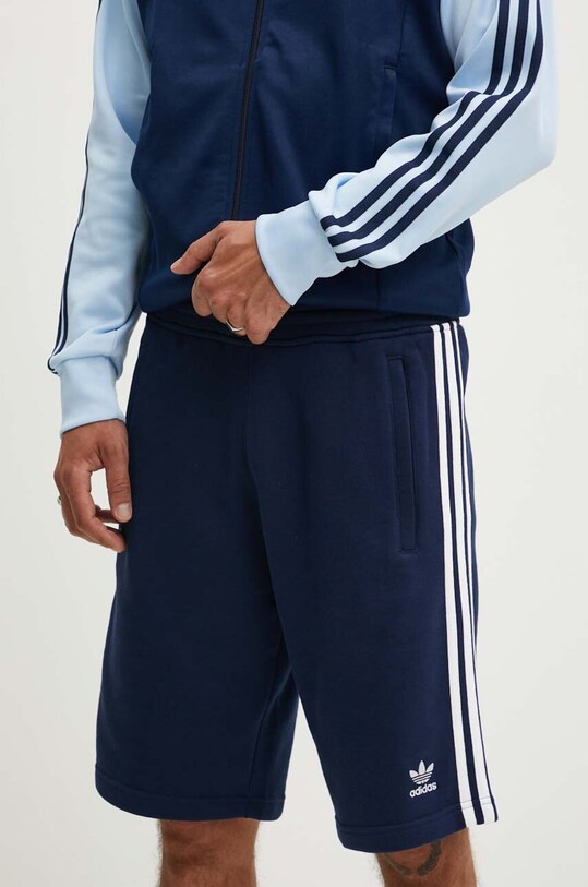 Oblečenie Bavlnené šortky adidas Originals 3-Stripes IM9424 tmavomodrá