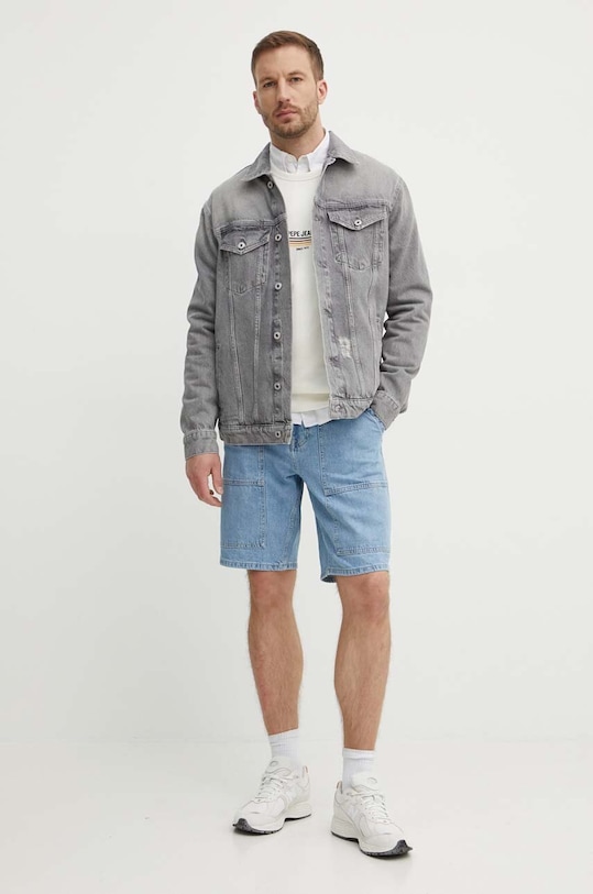 Pepe Jeans szorty jeansowe RELAXED SHORT UTILITY PM801109 niebieski AW24