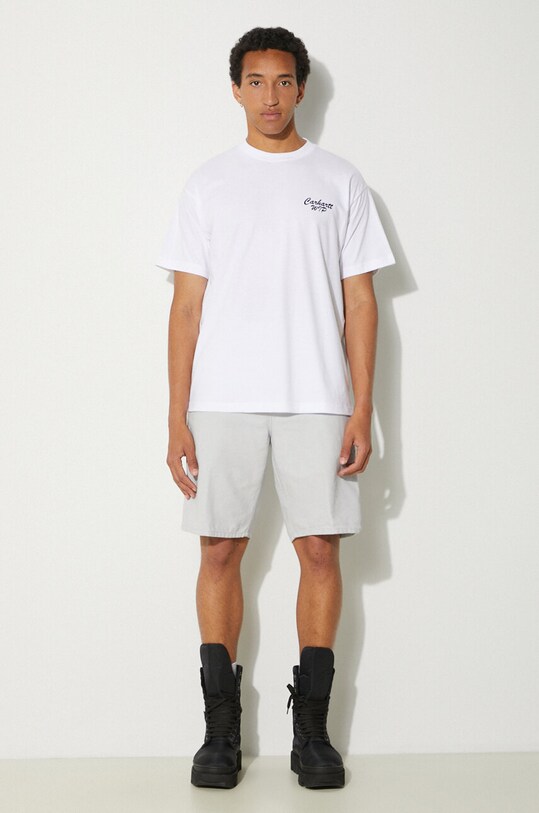 Carhartt WIP szorty bawełniane Single Knee Short I027942.29J02 szary AW24