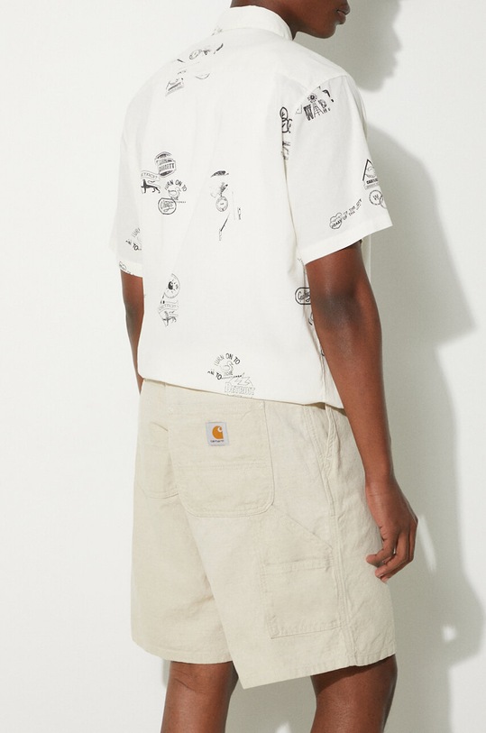 Clothing Carhartt WIP linen blend shorts Walter Single Knee Short I033583.502 beige