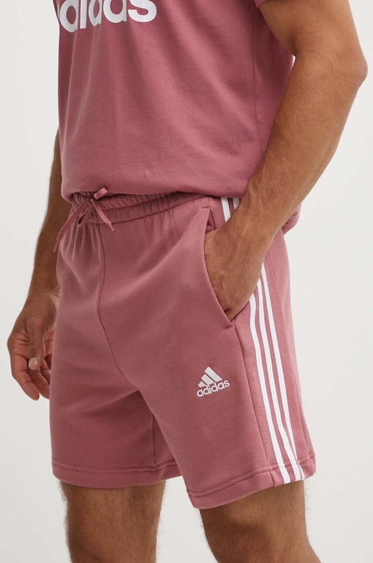 Бавовняні шорти adidas Essentials бавовна рожевий JG8492
