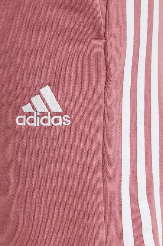 Бавовняні шорти adidas Essentials рожевий JG8492
