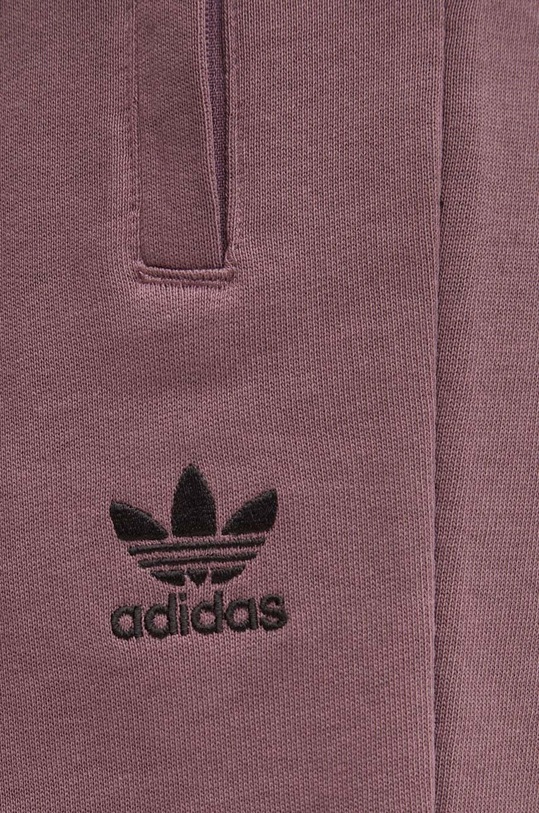 adidas Originals pantaloni scurti din bumbac violet IY8514