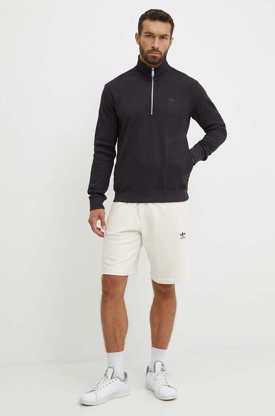 adidas Originals szorty bawełniane Essential IY8518 beżowy SS25