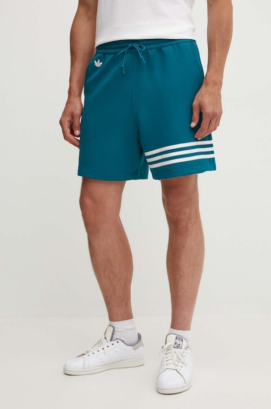 adidas Originals pantaloni scurti Adicolor tricotaj turcoaz JF9150