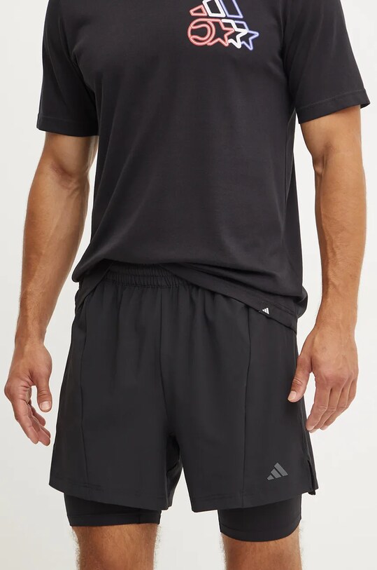 Шорти для тренувань adidas Performance Yoga тканина чорний IY1632