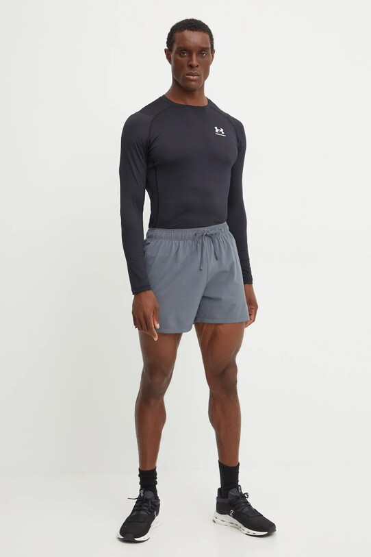 Bežecké šortky New Balance MS41286GT sivá AW24