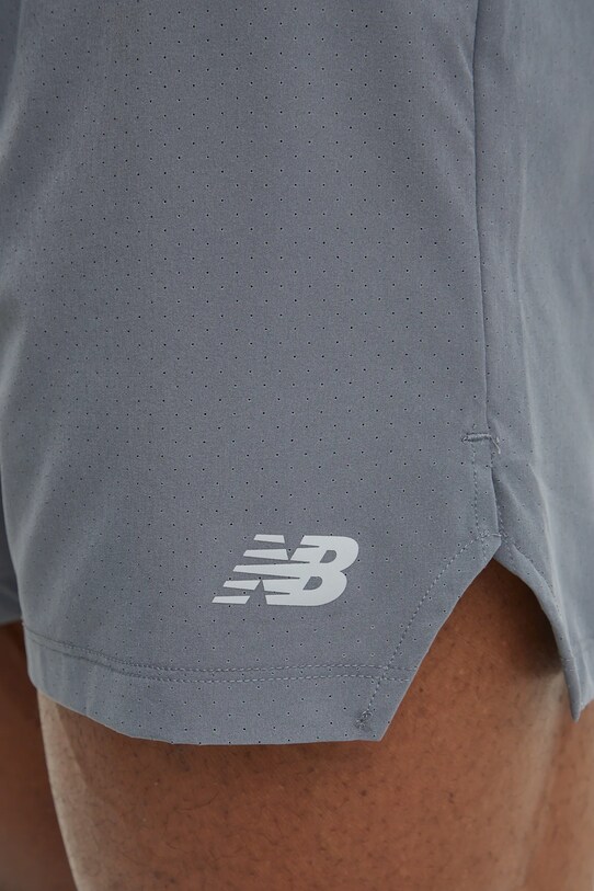 Bežecké šortky New Balance MS41286GT sivá
