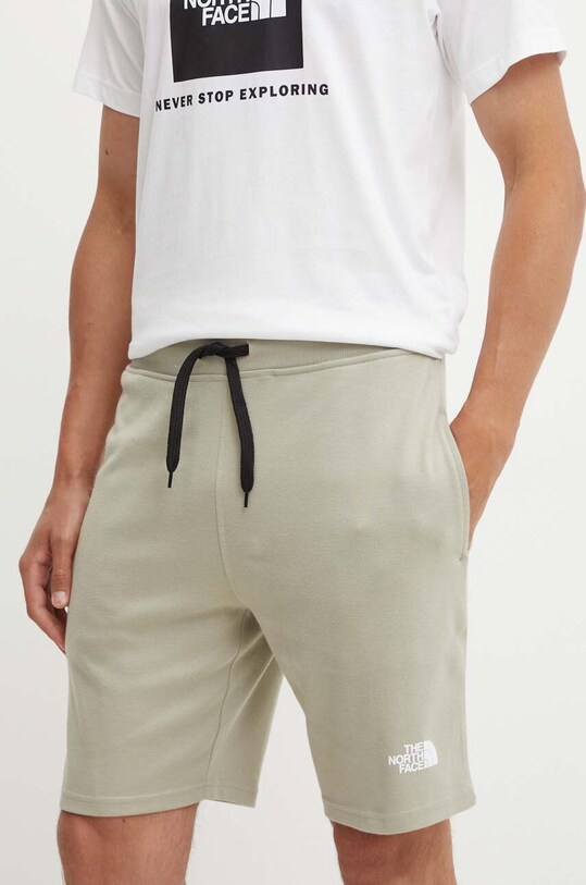 The North Face pantaloni scurti din bumbac Graphic Short Light bumbac gri NF0A3S4F1I41